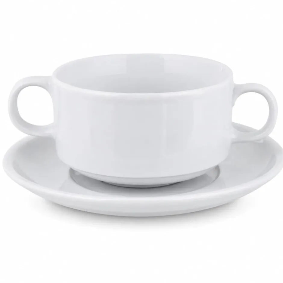 Set Taza Consomé 280cc y Platillo Robust FTA
