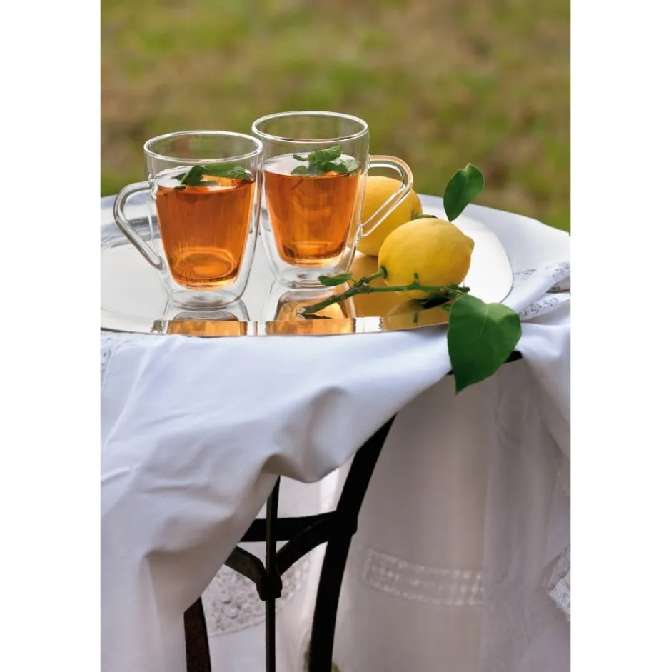Set 2 Tazas Doble Pared 120ml Espresso Thermic Glass Luigi Bormioli