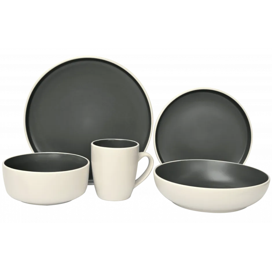 Set Vajilla 20 piezas Olive Lugano