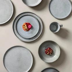 Set Vajilla 16 piezas Raw Grey Lugano