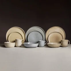 Set Vajilla 16 piezas Raw Grey Lugano