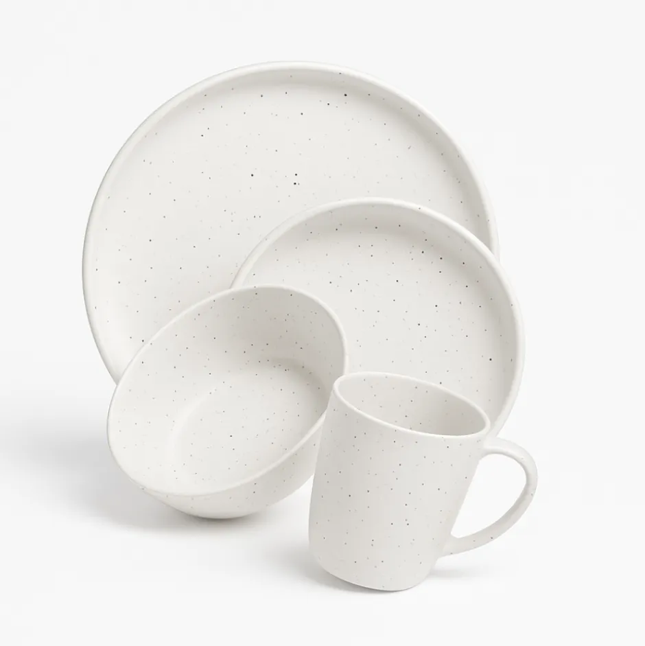 Set Vajilla 24 piezas White Dots Lugano