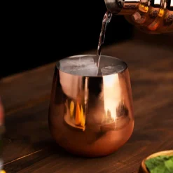 Set 2 Vasos Vino Cobre/Negro Vita Lugano