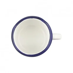 Tazón 300ml Acero Esmaltado Blanco y Azul Ibili