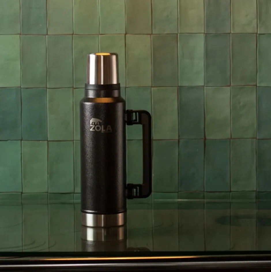 Termo Clasico 1.4 Litros Negro Zola Outdoors
