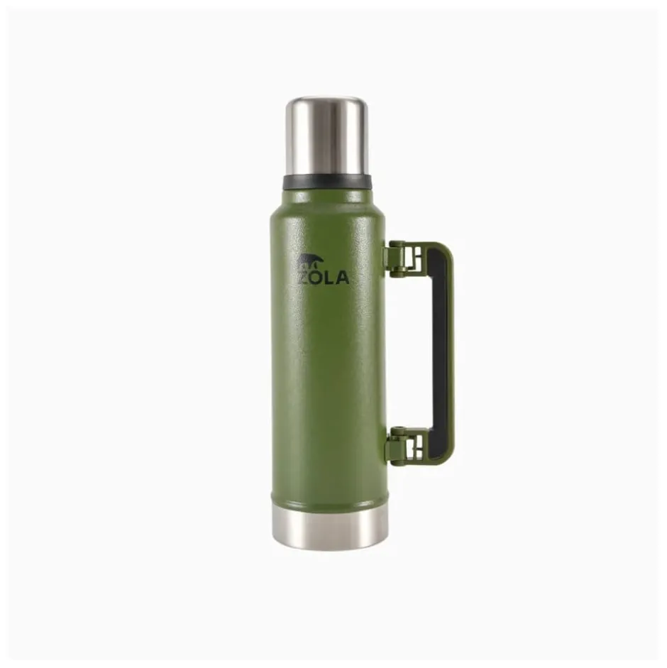 Termo Clasico 1.4 Litros Verde Militar Zola Outdoors