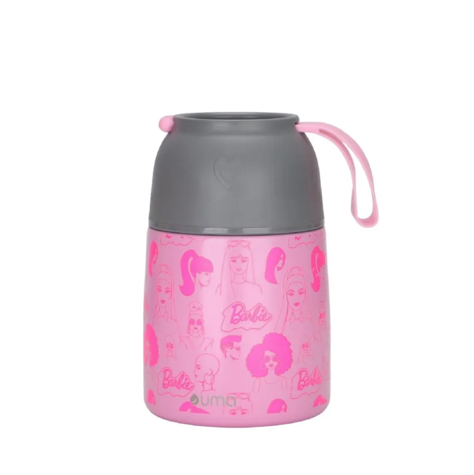 Termo Comida Barbie & Friends + Cuchara 450ml Acero Inox UMA