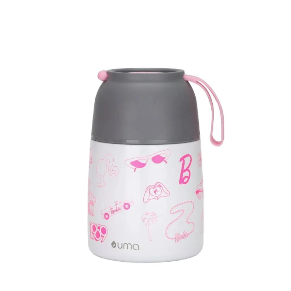 Termo Comida Barbie Fun + Cuchara 450ml Acero Inox UMA