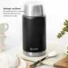 Termo de Comida Insulado 750ml Acero Inox Negro Simplit