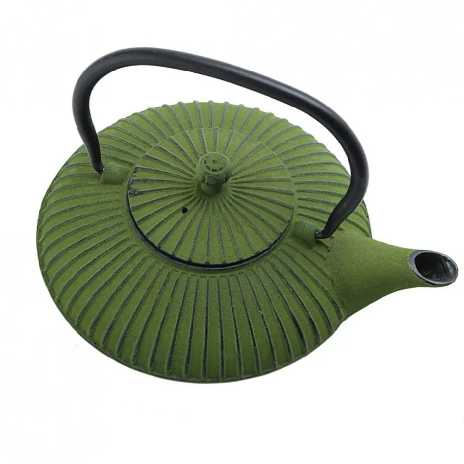 Tetera Hierro Fundido 0.78L Oriental Verde Ibili