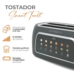 Tostador Digital Automático Smart Toast Kitchen-it