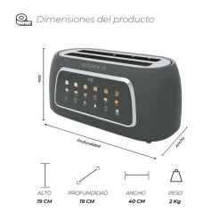Tostador Digital Automático Smart Toast Kitchen-it