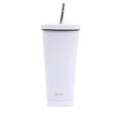 Vaso Térmico Tapa y Bombilla 750ml Morado Tumbler Simplit