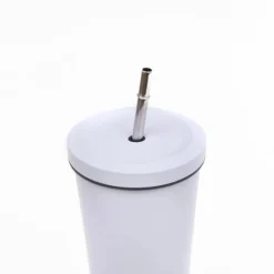 Vaso Térmico Tapa y Bombilla 750ml Morado Tumbler Simplit