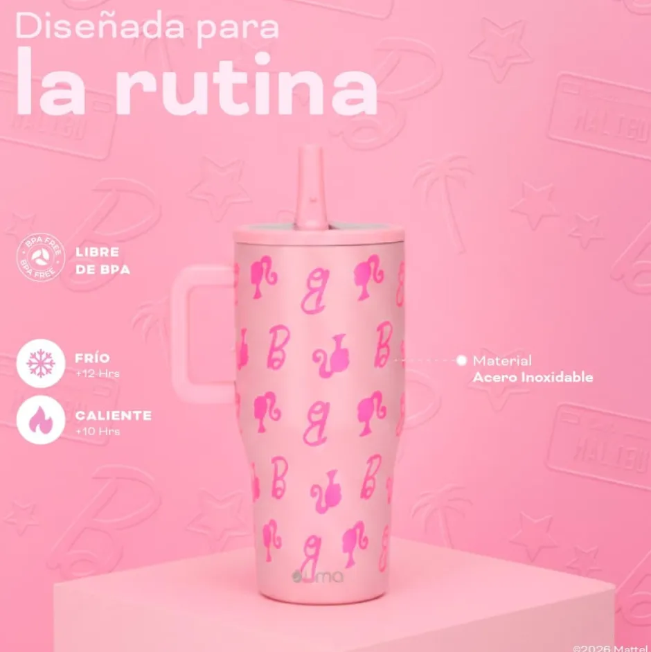 Vaso Térmico Tumbler Mug Barbie Vibes 590ml Acero Inox UMA