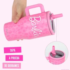 Vaso Térmico Tumbler Mug Barbie Print 590ml Acero Inox UMA