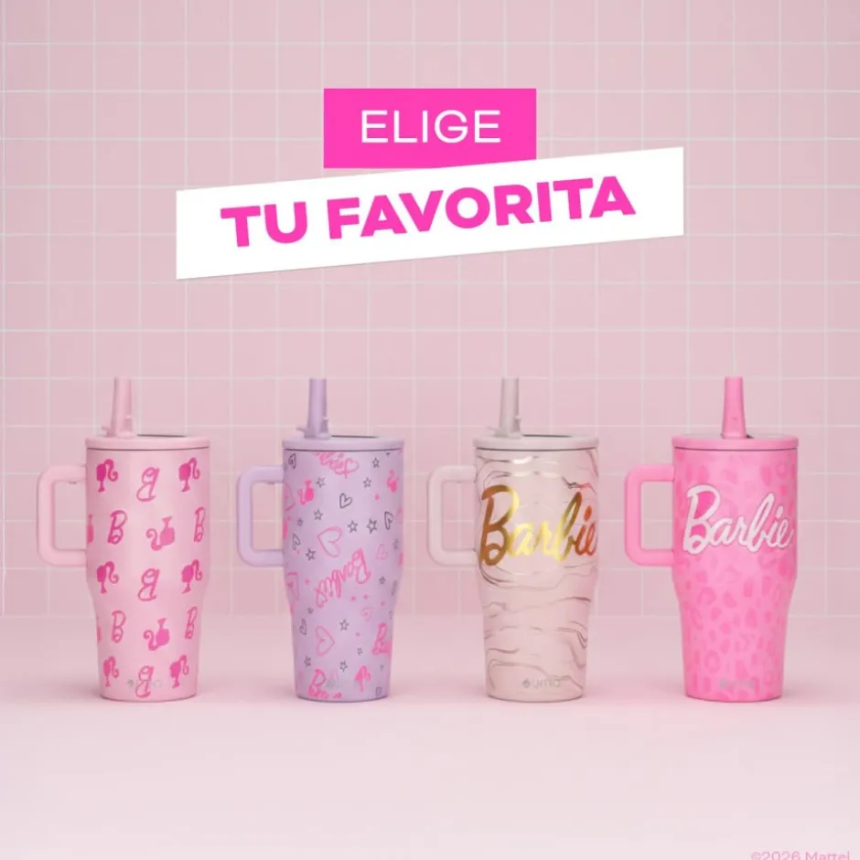Vaso Térmico Tumbler Mug Barbie Print 590ml Acero Inox UMA
