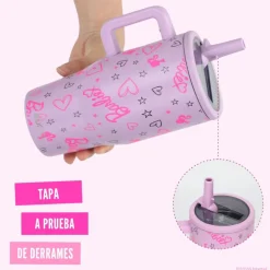Vaso Térmico Tumbler Mug Barbie Love 590ml Acero Inox UMA