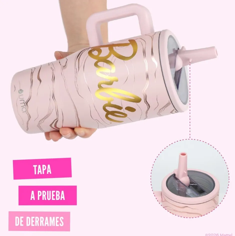 Vaso Térmico Tumbler Mug Barbie Dreams 590ml Acero Inox UMA
