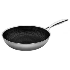 Wok Acero Inoxidable 30cm Bee Lugano