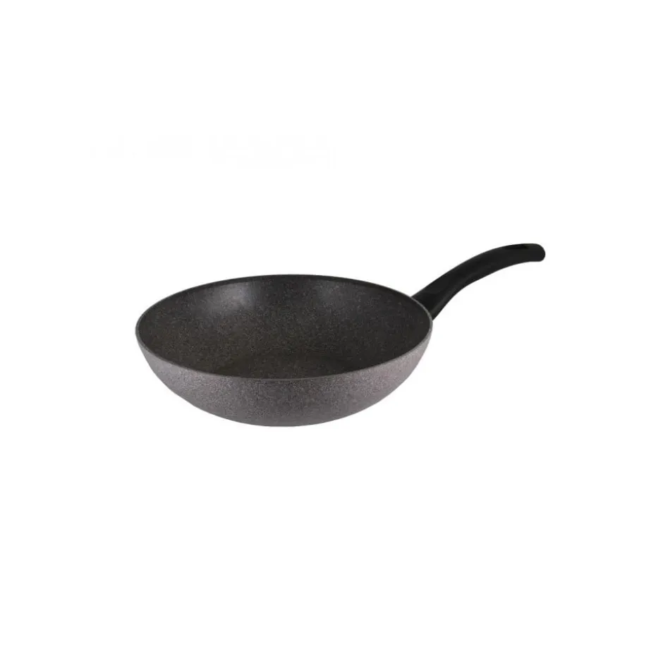 Wok con Mango 3,0mm 28cm Cortina Granito Ballarini